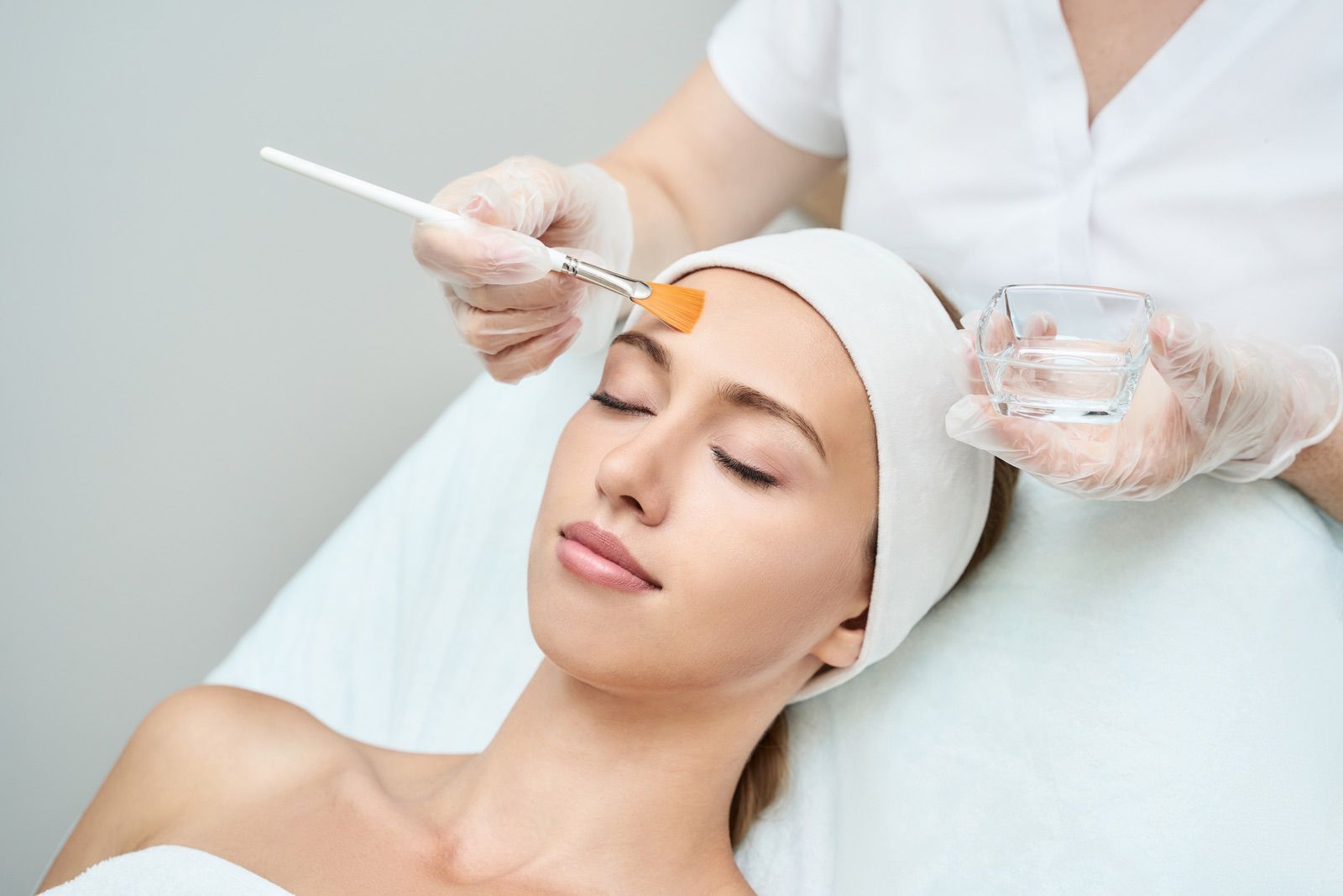 Chemical Peel Treatment Miami Chemical peel at Miami Skin Spa Brickell — professional application for even skin tone